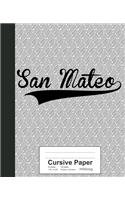 Cursive Paper: SAN MATEO Notebook(3817 Weezag Cursive Paper Notebook)