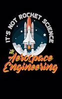 It's Not Rocket Science It's Aerospace Engineering: 120 Pages I 6x9 I Weekly Planner With Notices I Funny Science, Space & Galaxy Gift I Moon & Planet