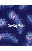 Meeting Notes: Detailed meeting notes journal for recording meeting minutes with detailed sections to keep track of attendees and action items. Cover(18)