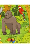 Animali della Giungla Libro da Colorare 1