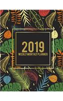 2019 Weekly Monthly Planner: Night Forest, 8.5" X 11" Calendar Schedule Organizer, Daily/Weekly/Monthly/Yearly Planner, Daily to Do List, Schedule Planner, Agenda Planner