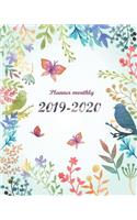 Planner Monthly 2019-2020: 24 Months Calendar Weekly Schedule Organizer with Beauty Garden Cover 8" X 10"