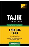 Tajik vocabulary for English speakers - 7000 words