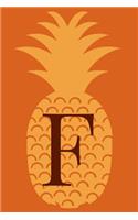 F: Personalized Diet Journal With Weight Loss/Gain Tracker and Daily Meal Planner And Reflection With Pineapple Cover