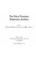 The Piers Plowman Electronic Archive: 4. Oxford, Bodleian Library MS Laud Misc. 581 (SC 987) on CD-ROM [individual Use]