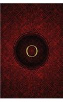 Monogram "O" Blank Book: Notebook Journal Sketch(15 Monogram Crimson 150 Blank)