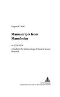 Manuscripts from Mannheim, ca. 1730-1778