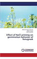 Effect of NaCl priming on germination behavior of fenugreek