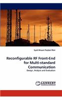 Reconfigurable RF Front-End for Multi-Standard Communication