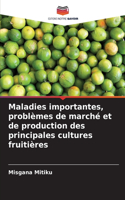 Maladies importantes, problèmes de marché et de production des principales cultures fruitières