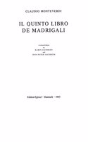 Il Quinto Libro De Madrigali