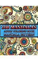 100 Mandalas Adult Coloring Book Mandala Pattern