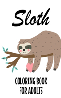 Sloth Coloring Book For Adults