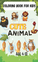 Cute Animal Coloring Book For Kids