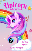 Unicorn Coloring Book for kids age 4-8