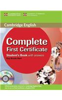 Complete First Certificate Student's Book with Answers [With CDROM]: With Answers