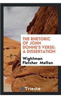 Rhetoric of John Donne's Verse