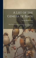 List of the Genera of Birds
