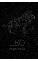 Leo: A notebook for everybody who is born in zodiac Leo. A lot of space with 120 blanco pages for all your thoughts.