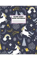 Blank Sheet Music Notebook