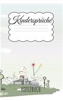 Kindersprüche Notizbuch