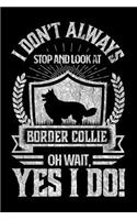 I Don't Always Stop and Look At Border Collie OH Wait, Yes I Do!