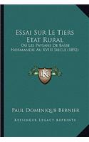 Essai Sur Le Tiers Etat Rural