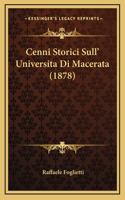 Cenni Storici Sull' Universita Di Macerata (1878)