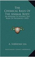 Chemical Basis Of The Animal Body