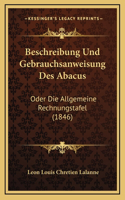 Beschreibung Und Gebrauchsanweisung Des Abacus