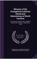 Minutes of the Evangelical Lutheran Synod and Ministerium of North Carolina: Convened at Frederick Town, Davidson County, North Carolina, Friday May 4, 1855