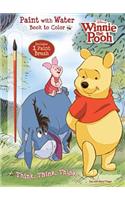 Disney Winnie the Pooh: Think, Think, Think Paint with Water Book to Color