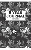 5 Year Journal Notebook: 5 Years of Memories, Blank Date No Month