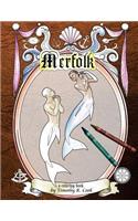 Merfolk: a coloring book