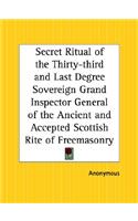 Secret Ritual of the Thirty-Third and Last Degree