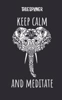 Tagesplaner mit Elefant als Mandala: Terminplaner I DIN A5 I 120 Seiten I Tageskalender I Organizer I Achtsamkeit I Ziele(1 Mandala Tagesplaner)