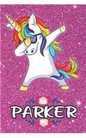Parker - Dabbing Unicorn Notebook