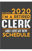Planner 2020 for retired CLERK