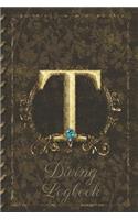 T Diving Logbook: Scuba Diving Log Book: Perfect size for Dive Bag. Monogram Initial Design