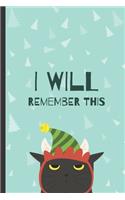 I Will Remember This