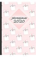 Jahresplaner 2020: Taschenkalender A5 - Terminkalender 2020 - Jahresplaner - Wochenplaner - modisch & schlicht - Organizer
