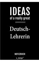 Notizbuch für Deutsch-Lehrer / Deutsch-Lehrerin