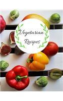 Vegetarian Blank Recipes Book to Write in, 115 pages 8.5