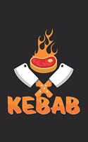 Kebab: 6x9 Kebab - lined - ruled paper - notebook - notes