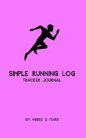 Simple Running Log Tracker Journal