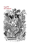 Guitar Tab Notebook: lyric and Staves Manuscript journal Paper For Music Lover, Songwriter, Student, Musician (Guitar Cover 100 plus Pages 8.5x11")