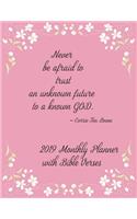 2019 Monthly Planner with Bible Verses