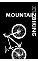 Mountain Biking Notebook: Blank Lined Mountain Biking Journal For Kids Cyclist and Coach - College Ruled 120 Pages