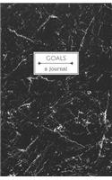 Goals: Daily Goal Setting Journal for Productivity and List Accomplishment Black Marble