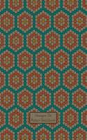 Hexagon Tile Pattern Sketchbook: 1/8 Inch (0.125 Inch) Hexagonal Paper, 7.44 in X 9.69 In, 50 Sheets / 100 Pages, Blue, Gray, Coral and Mustard Colors